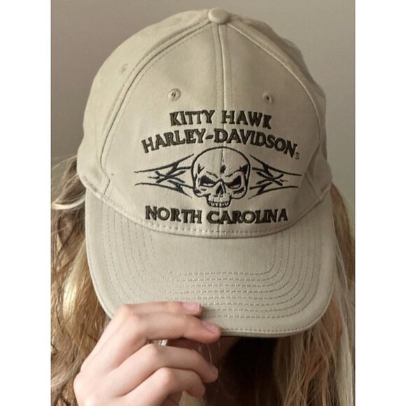 Harley Davidson beige Kitty Hawk ball cap - Picture 3 of 8